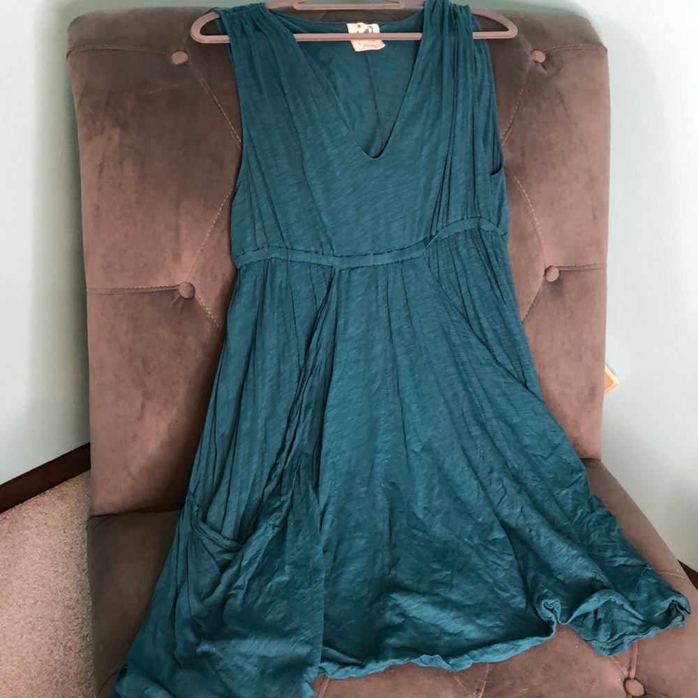 Anthropologie Teal Dress